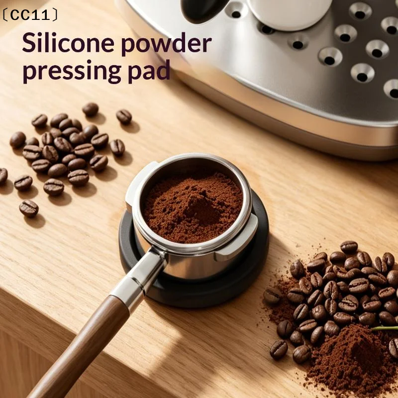 Round Silicone Coffee Tamper Mat, Anti-slip Espresso Portafilter Pad, Barista Counter Tamping Base For Coffee Grinding〔CC11〕