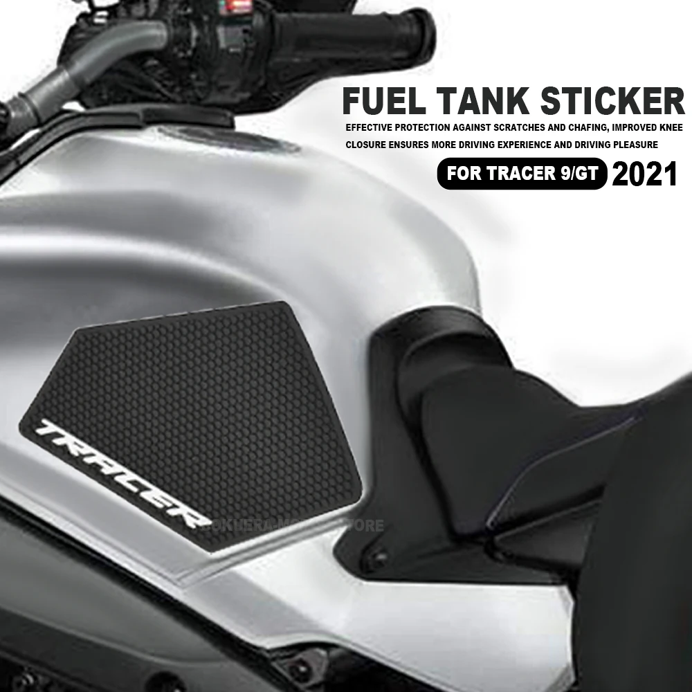 

For Yamaha Tracer 9 Tracer9 GT 2021 2022 Tank Pad Protector Sticker Decal Gas Knee Grip Tank Traction Pad Side