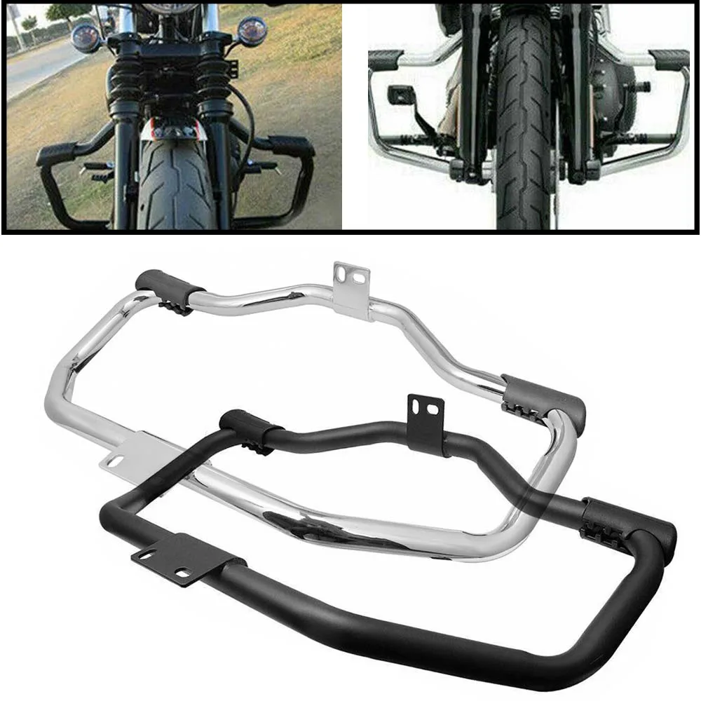 

Motorcycle Mustache Engine Guard Highway Crash Bar For Harley Sportster XL883 XL1200 48 72 2004-2017