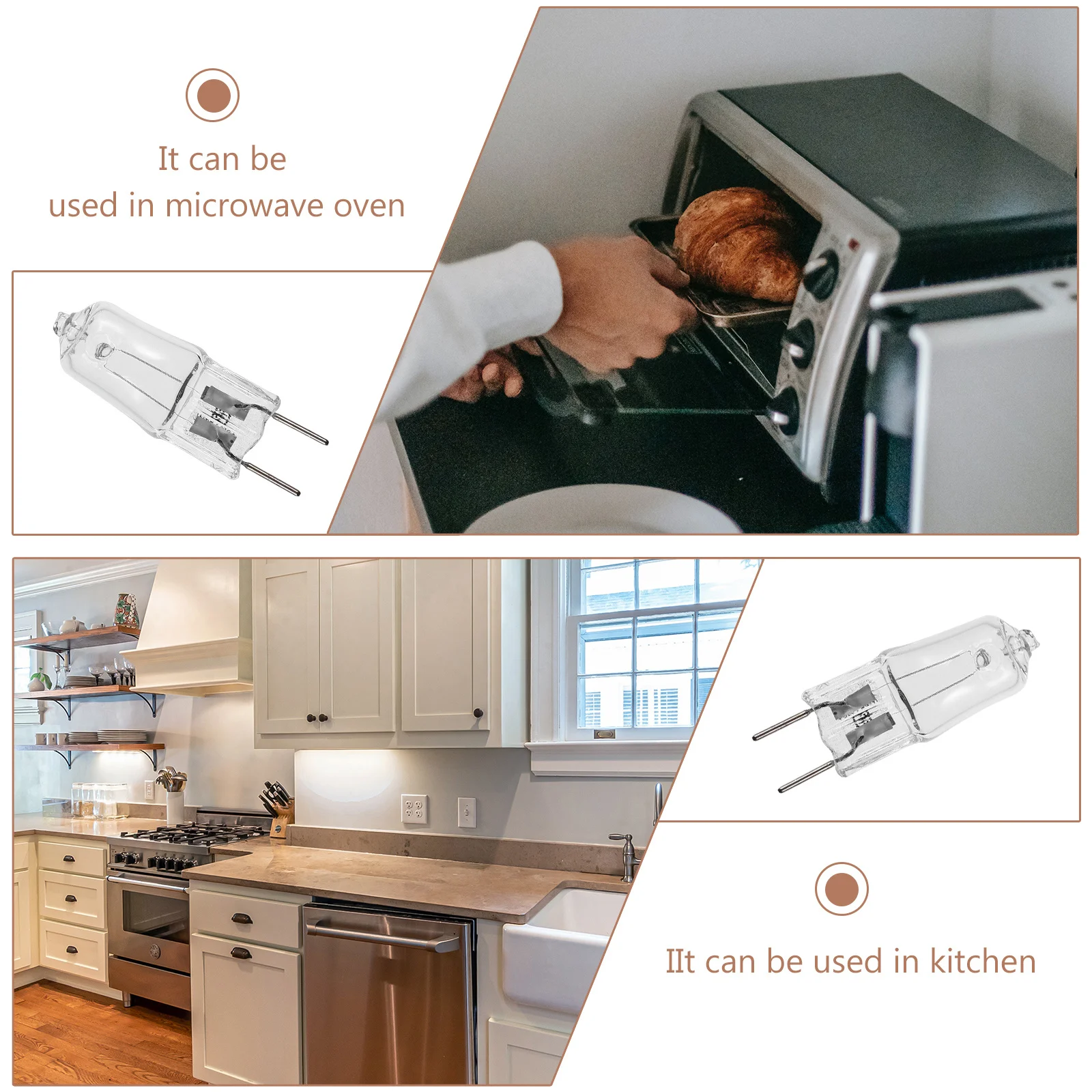 

10Pcs Microwave Halogen Bulbs G8 120V 20W Oven Light Bulbs Replacement for Microwave Range Wall Oven Indoor Lighting