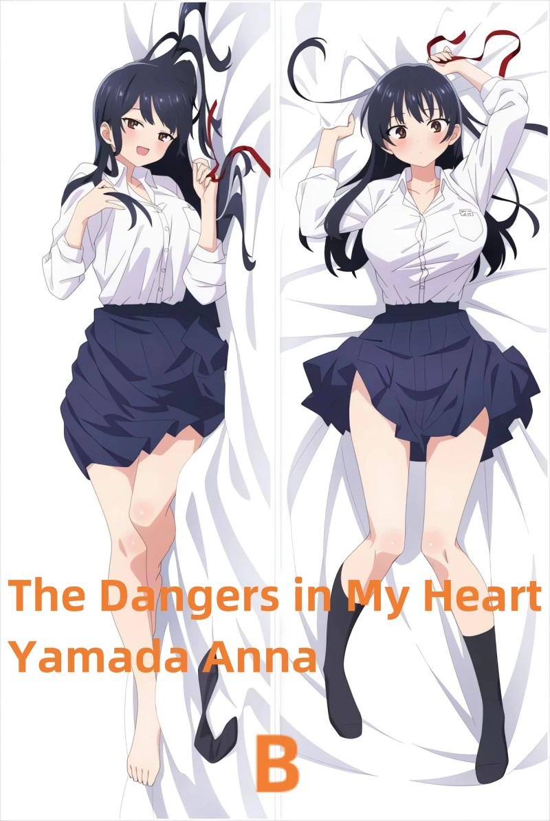 Dakimakura Anime Pillow Case The Dangers in My Heart Yamada Anna Double-sided Print Of Life-size Body Pillowcase Gifts