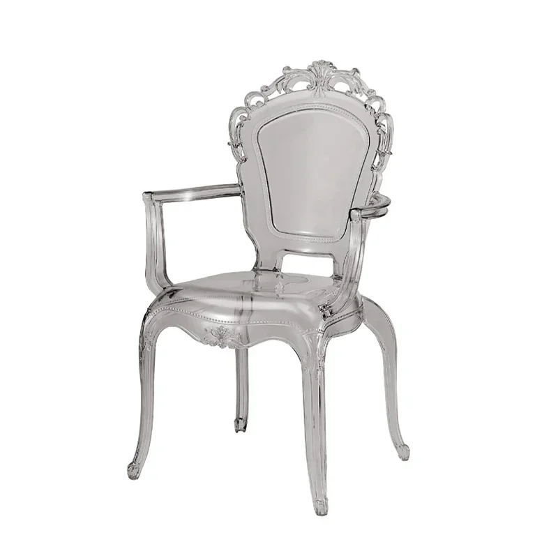 

Простые удобные свадебные садовые обеденные стулья, скандинавские роскошные прозрачные стулья для отдыха, минималистичные одиночные стулья