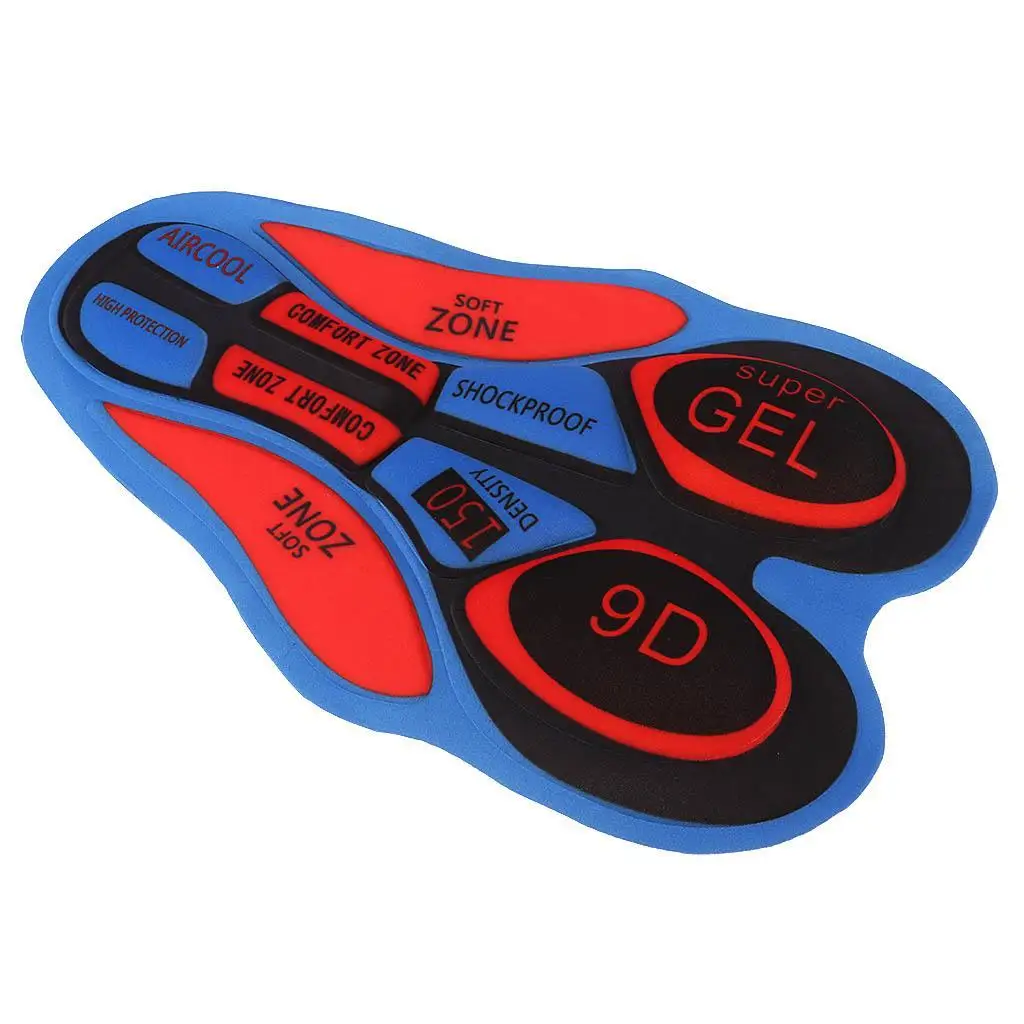 Cycling Shorts Pad with Gel Cushion Shockproof Sponge Bicycle Underwear Insert for Men Women Sports