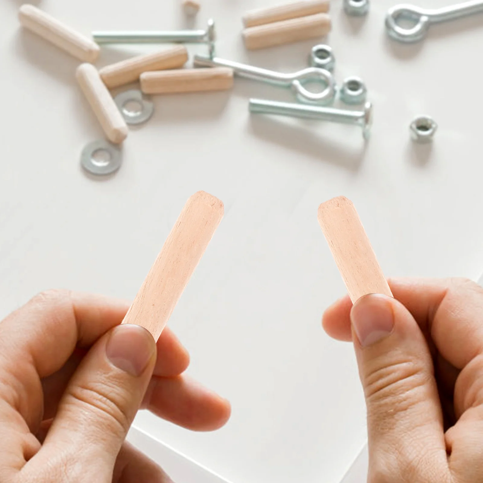 

1000Pcs Wood Dowels Round Plugs Durable for Cabinet Chairs Furniture Repairs Wooden Dowel Rods Dowel Pin Wood Dowels