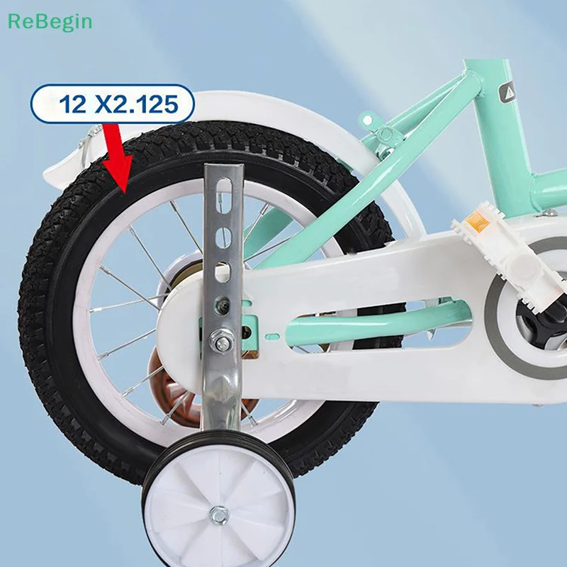 1 Pair Children's Bicycle Training Wheel Cycling Adjustable Bike Stabilizer Durable Riding Supplies Auxiliary Wheels Multicolor