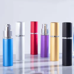 5ml butelka perfum przenośna do wielokrotnego napełniania butelka z rozpylaczem pustych pojemników kosmetycznych aluminiowy rozpylacz do perfum podróżna