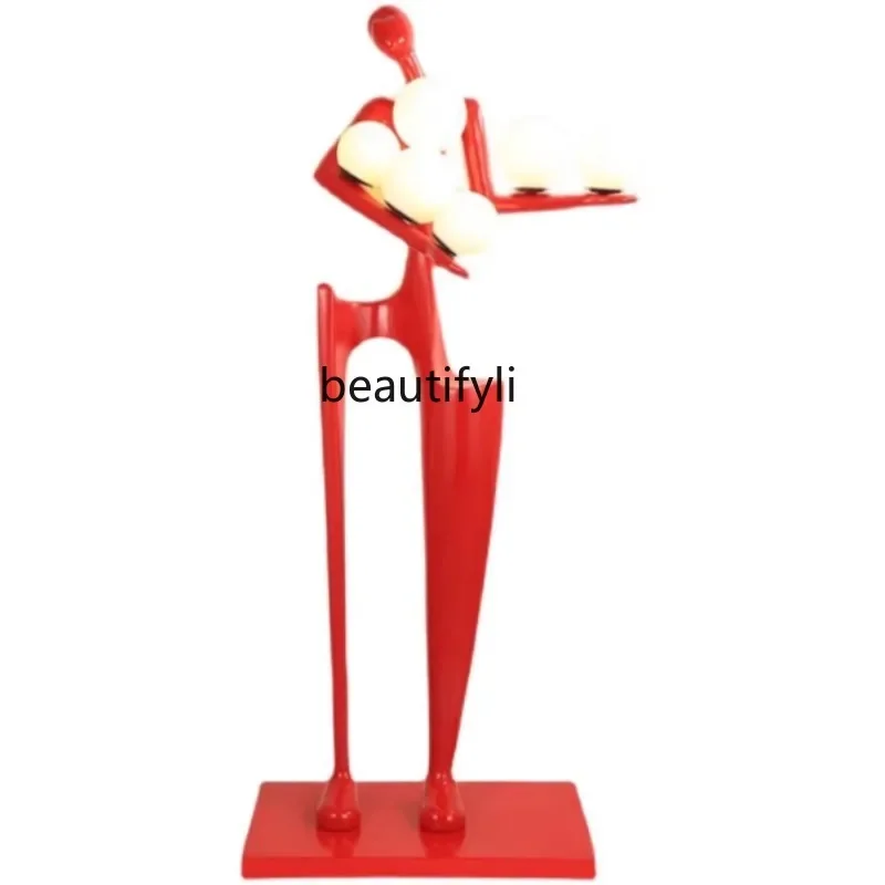 

Humanoid Sculpture Floor Lamp Artistic Creative Design Sense Exhibition Hall Hotel Lobby Sales Office Decoration Floor Lamp