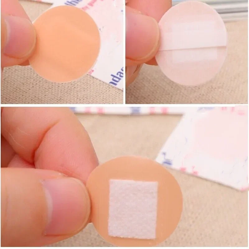 100Pcs/set Breathable Round Band Aid for Children Wound Dressing Patch First Aid Adhesive Bandages Circle Shape Plaster