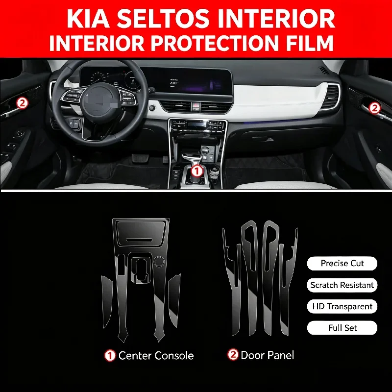 For Kia Cerato interior film center console protection film car interior film decoration modification accessories car supplies