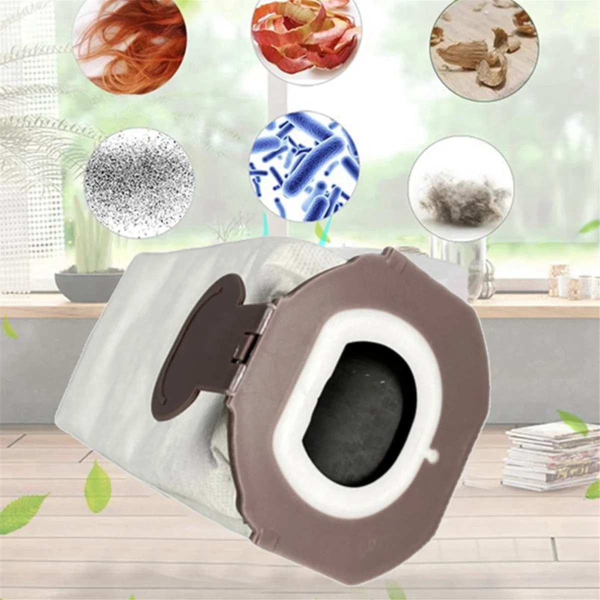 Sacchetto della polvere di ricambio da 20 pezzi per Vorwerk VK7 FP7 accessori per aspirapolvere sacchetto della spazzatura antibatterico a carbone attivo