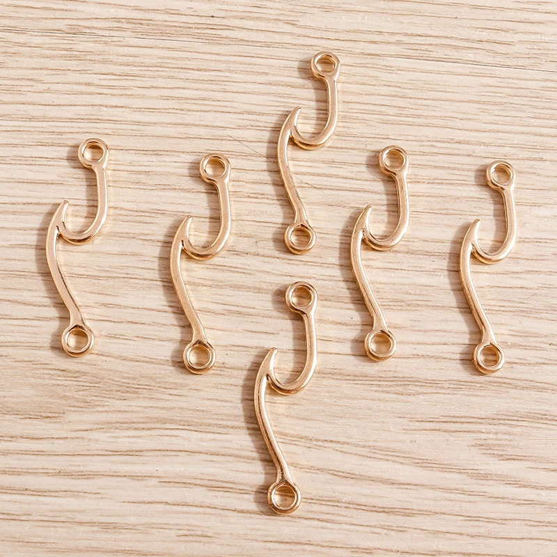 Tusember 30 Stück 7*32mm Legierung Goldfarben Strandwellen-Charms für Anhänger, Halsketten, Armbänder, handgefertigte Schmuckzubehörteile, DIY-Schmuckherstellung – Detail 3