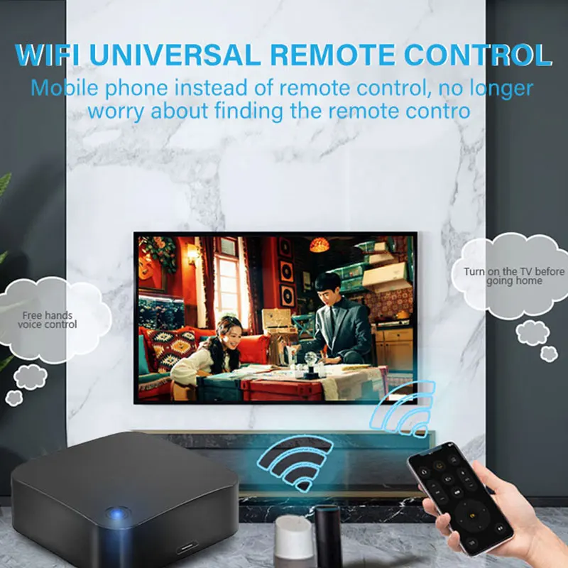 Imagem -04 - Tuya Inteligente Wifi ir Controle Remoto Mais Sensor de Umidade Temperatura Infravermelho Controle Remoto Funciona com Amz Alexa Casa do Google S06