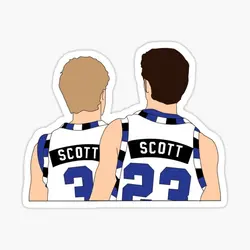 Scott Brothers Graphic One Tree Hill  5PCS Stickers for Cartoon Stickers Living Room Decor  Bumper Car Laptop Print Funny