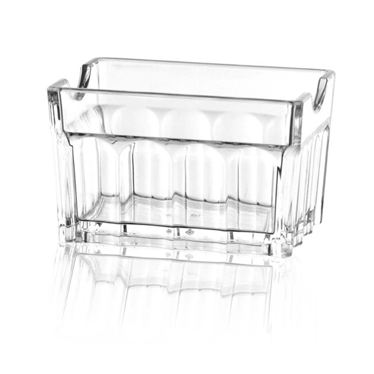 8Pcs Acrylic Sugar Packet Holder Sugar Bag Storage Container Dish Display Sachets Tissue Bowl