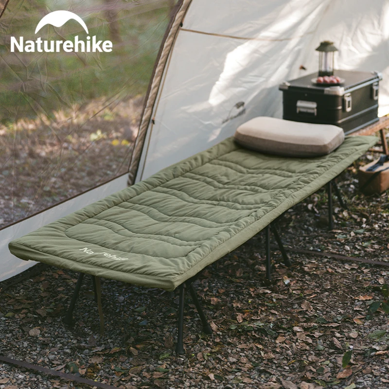 Naturehike Tragbare, mit Baumwolle gepolsterte Universal-Campingbett-Schlafunterlage mit Baumwollbezug für Campingbetten