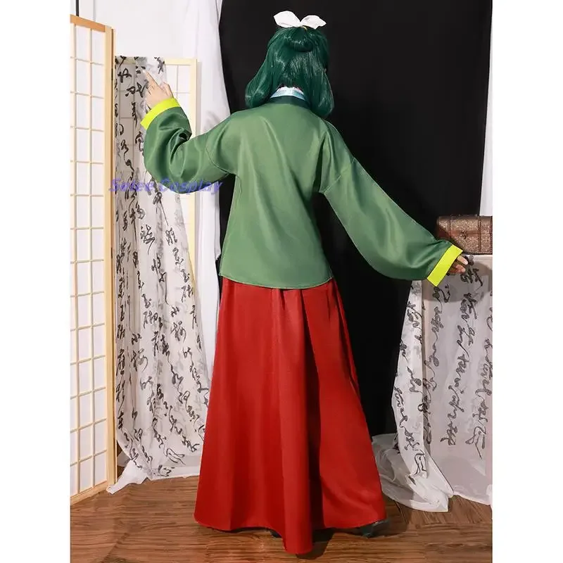 hhh 2025Maomao شعر مستعار آذان يوميات الصيدلية النساء أنيمي تأثيري الصينية Hanfu القديمة زي يتوهم لطيف البدلة