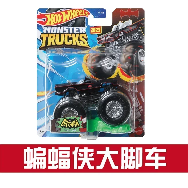 Originele Mattel Hot Wheels Monster Truck Auto Legering 2023 Batman Ontwijk Oplader Voertuig Speelgoed Voor Kinderen Party Game Jongens Collectie