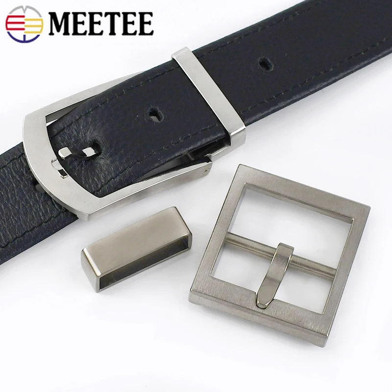 1Pc 25-40mm High-grade Pure Titanium Alloy Belts Buckles Anti-allergy Pin Buckle Head Clip DIY Jeans Leathercrafts Accessories