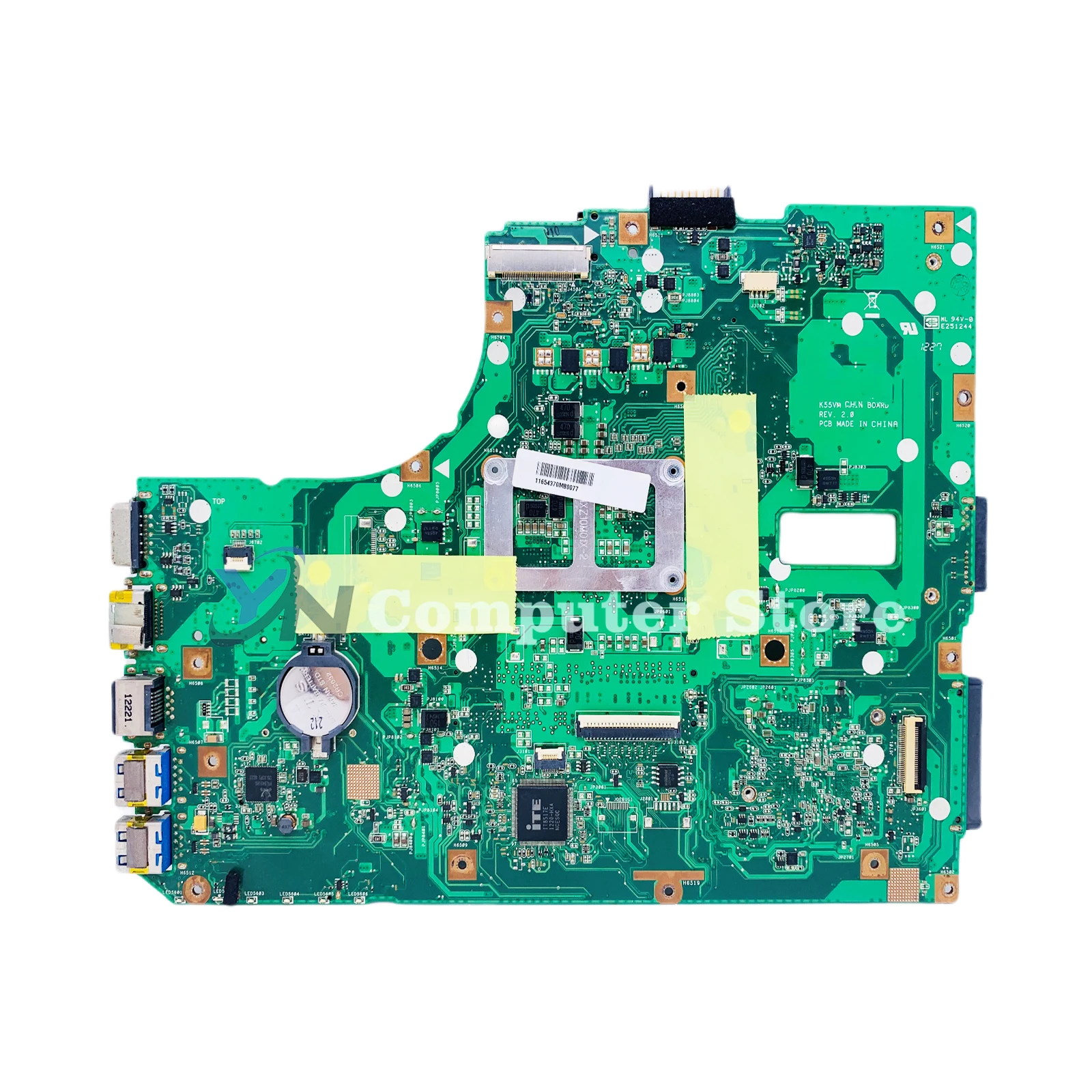 K55VMเมนบอร์ดแล็ปท็อปสําหรับASUS K55VM K55VJ K55V R500Vโน้ตบุ๊คMainboard REV:2.0/2.1/2.2/2.3 บอร์ดหลัก 100% TEST OK