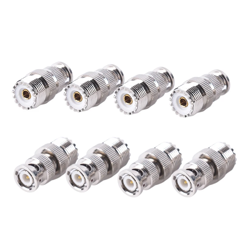 1PCS BNC Male to SO239 UHF PL-259 Jack RF Female Coaxial Adapter Cable Connector for Electronic Components