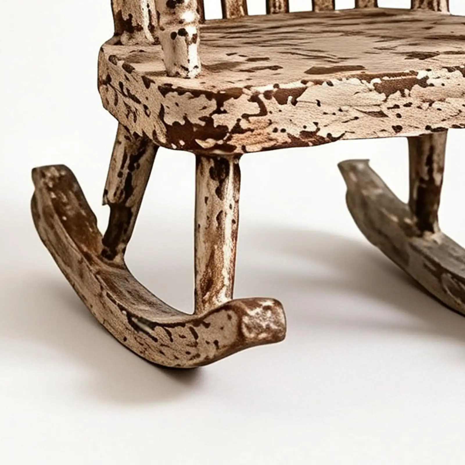Rocking Chair Decor Farmhouse Table Figurine With Red Bird Shelf Decor For Home Living Room Kitchen Desk Counter Shelf Mantel