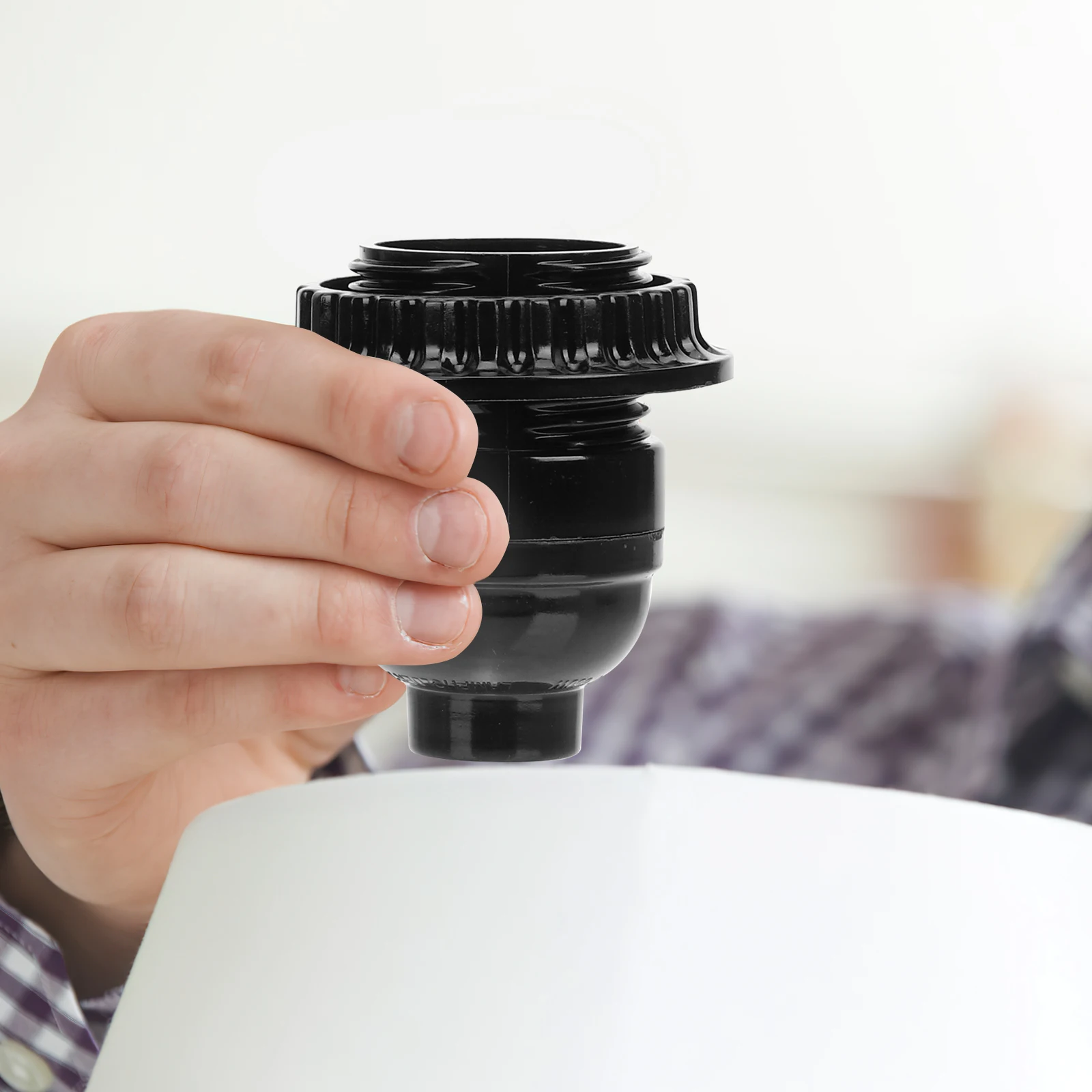 10pcs E26 Holder Black Medium Screw Socket Light Bulb Light Base Base Adapter Keyless DIY Plastic Socket Holder