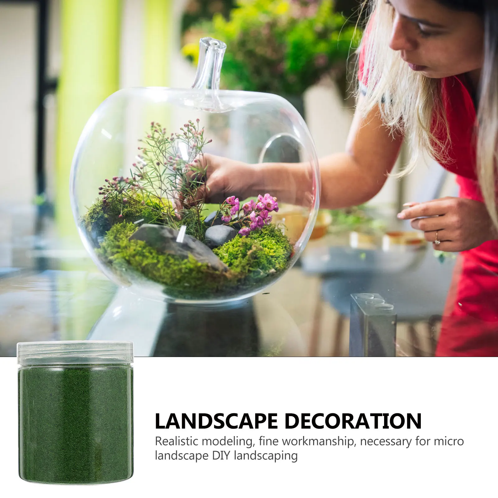 

Artificial Decor Fake Grass Powder for Artificial Lawn Powder Landscape Decoration Nylon Fake Plant Decor