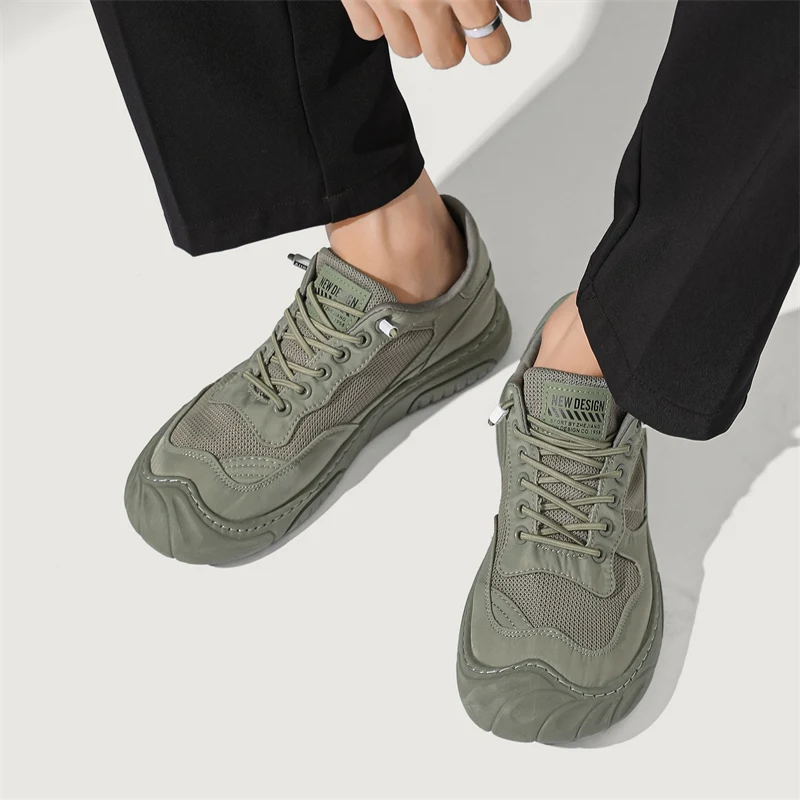 Summer Breathable Mesh Men's Shoes Versatile Men's Walking and Jogging Canvas Vulcanized Shoes Sports Loafers Outdoor Running