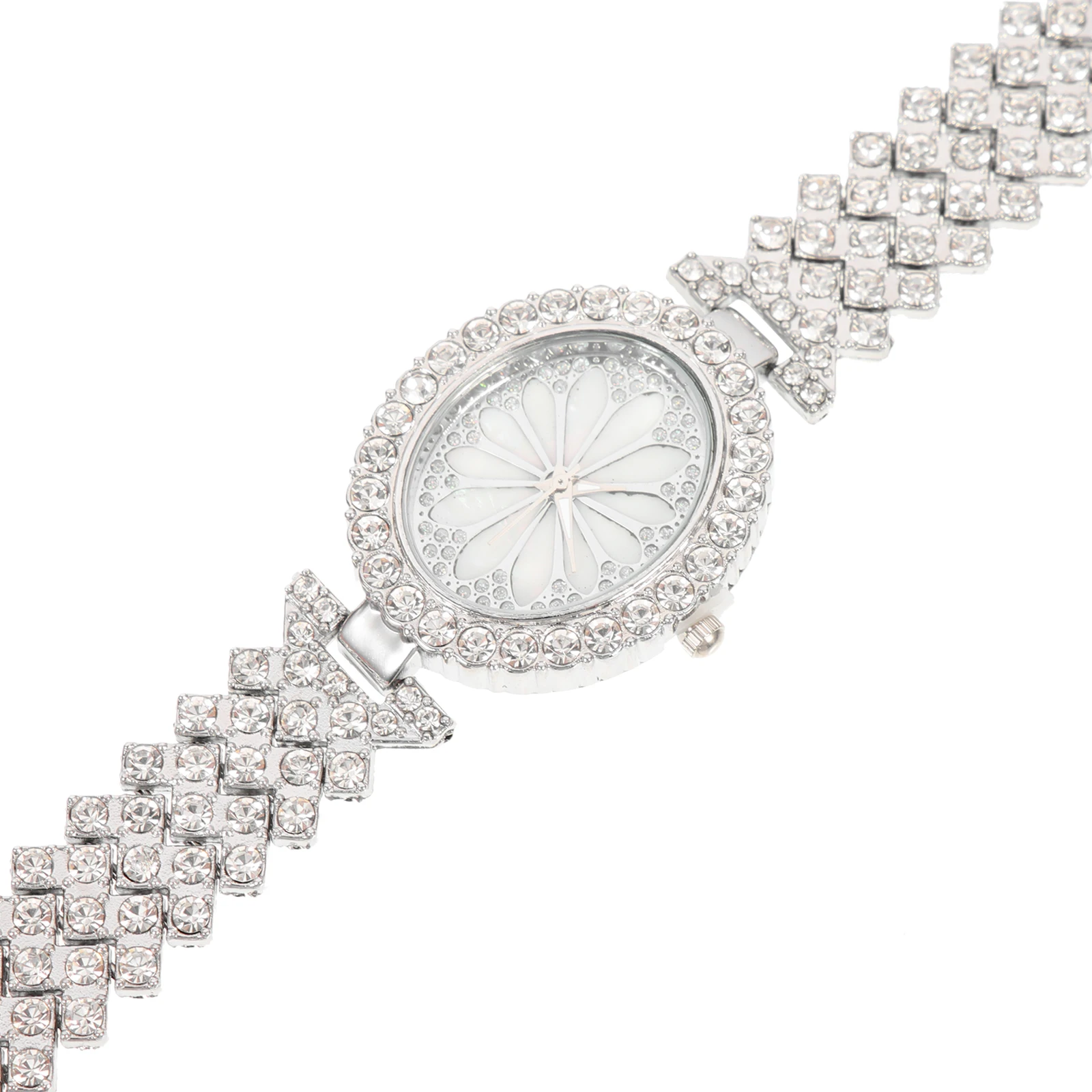 

Ladies Watches Embellished Shiny Wrist Watch Casual Rose Rhinestone Embellished Watch Gold Vintage Small Elegant Bling
