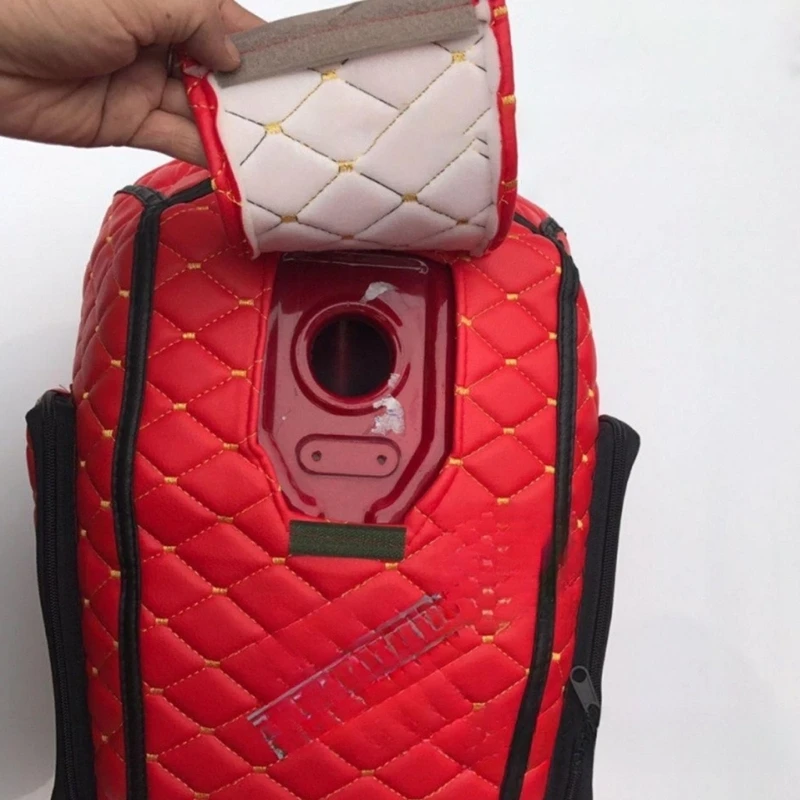 652F Quick Install Motorcycle Bag Multiple Layer Storage Red Protective Cover