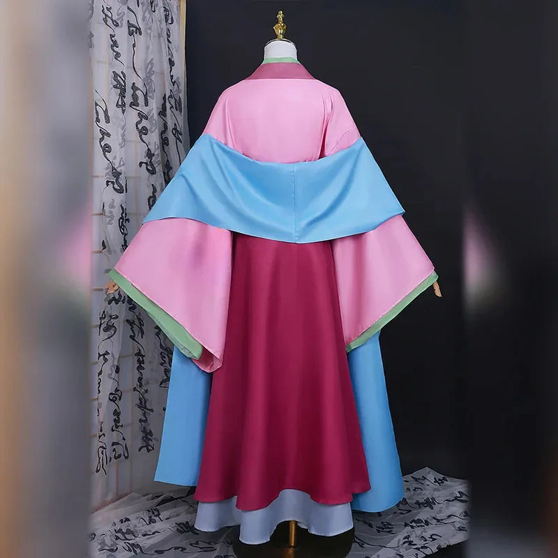 The Apothecary Diaries Maomao Cosplay Costume Pink Dress Wig Necklace Earrings Hairpins Hanfu Halloween Party Women Props Anime