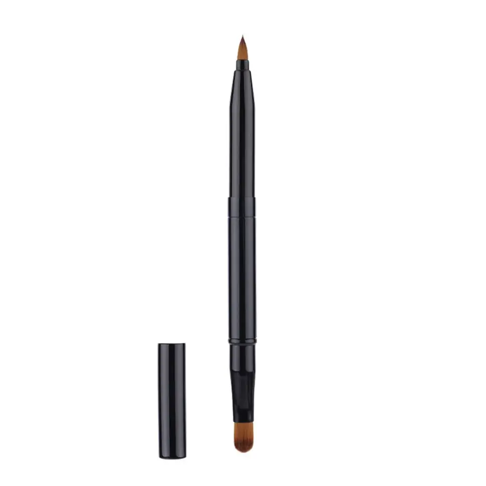 Portable Creative Make Up Tool Double head Retractable Lip Gloss Wands Lip Brush Cosmetic Brush Lipstick Applicators