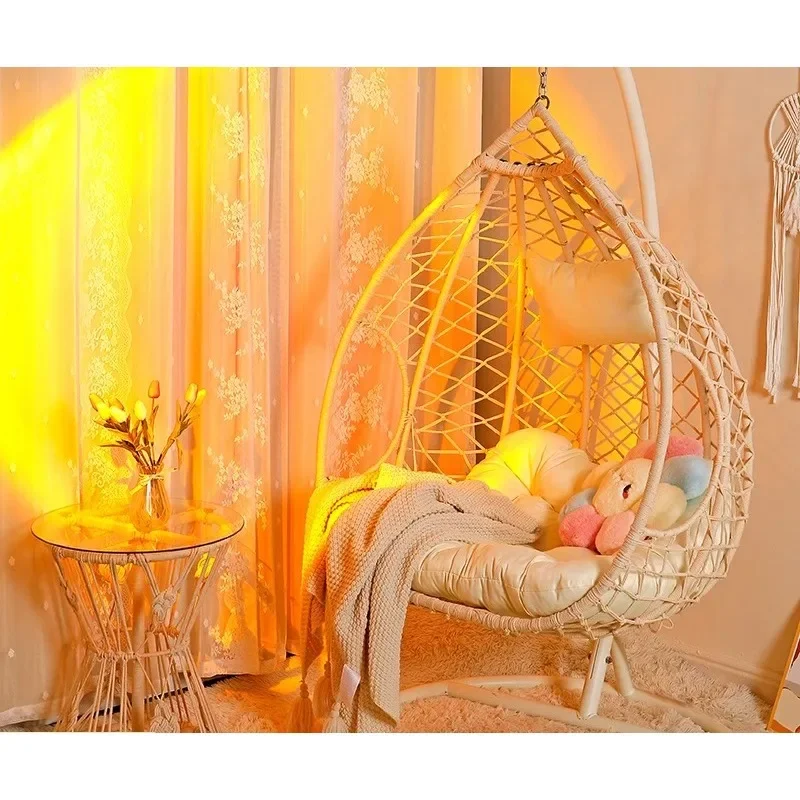Hanging chair Indoor swing Hanging chair Home balcony Cradle Living room Outdoor courtyard Internet celebrity Bird's nest Leisur