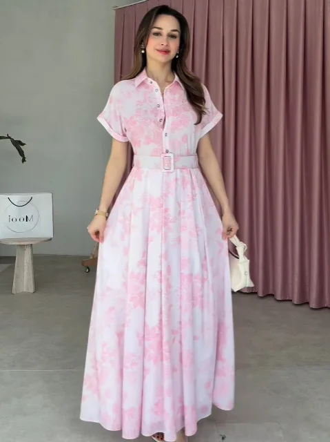 

Summer 2026 Women's Elegant Long Dress Waist Cinched Gentle Temperament New Fashionable Women's Clothing