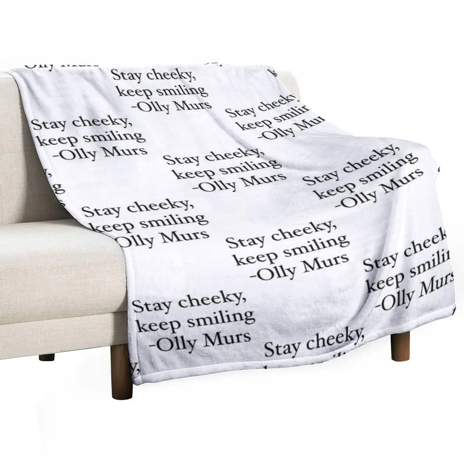 

Olly Murs Quote Design Throw Blanket Luxury Cute warm winter Sofa Quilt Blankets