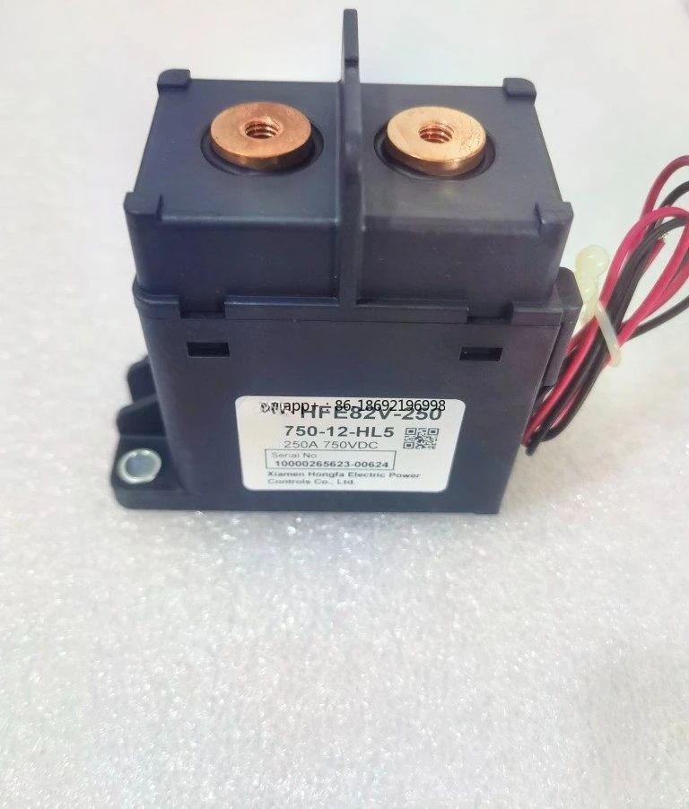 

Новый энергетический контактор постоянного тока HFE82V-250 750-12-HL5, катушка 12В, контакт 250А