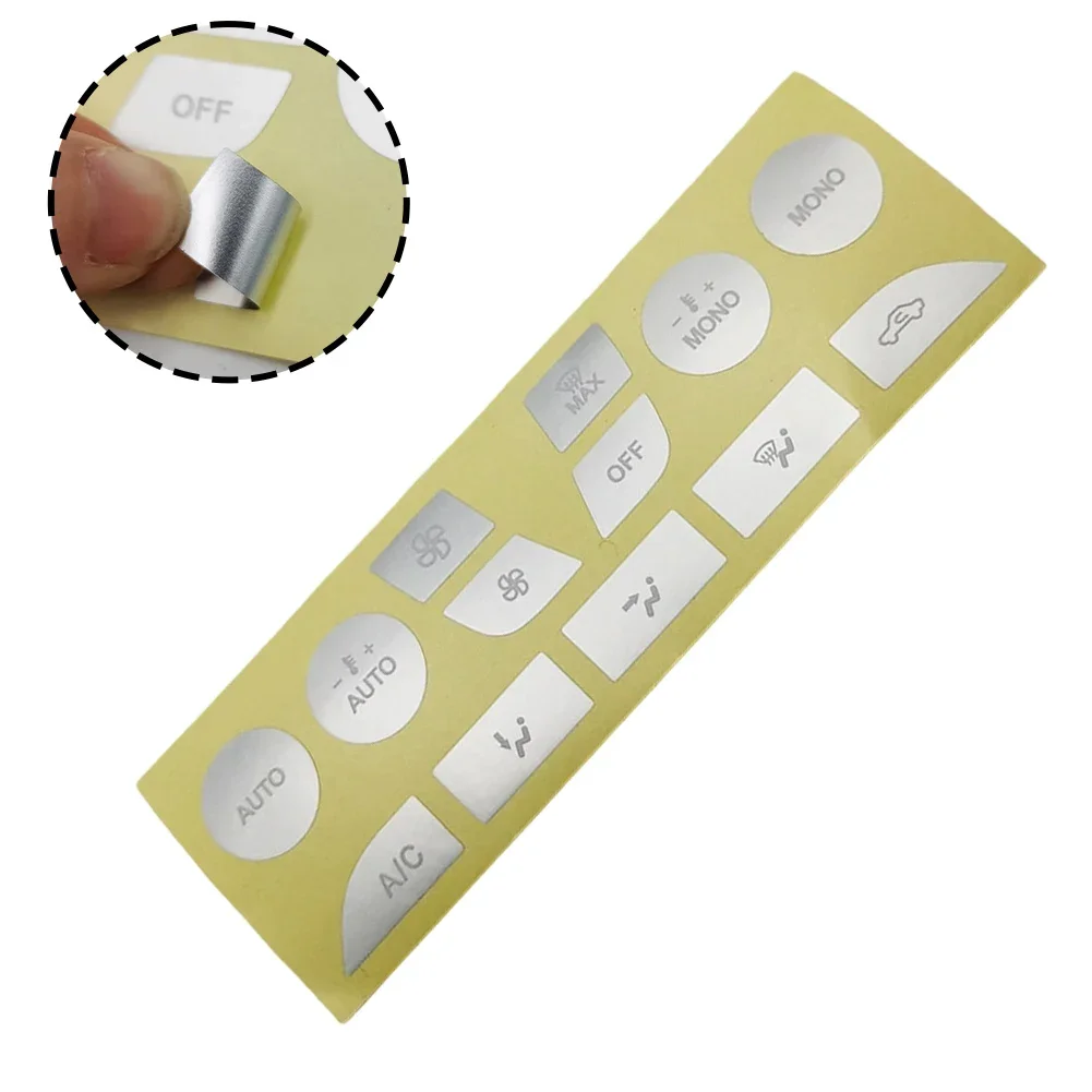 Touch Control Renewal Sticker for Ford Focus 99-05 Climate Panel with Long-Term Durability and Sunlight Resistance