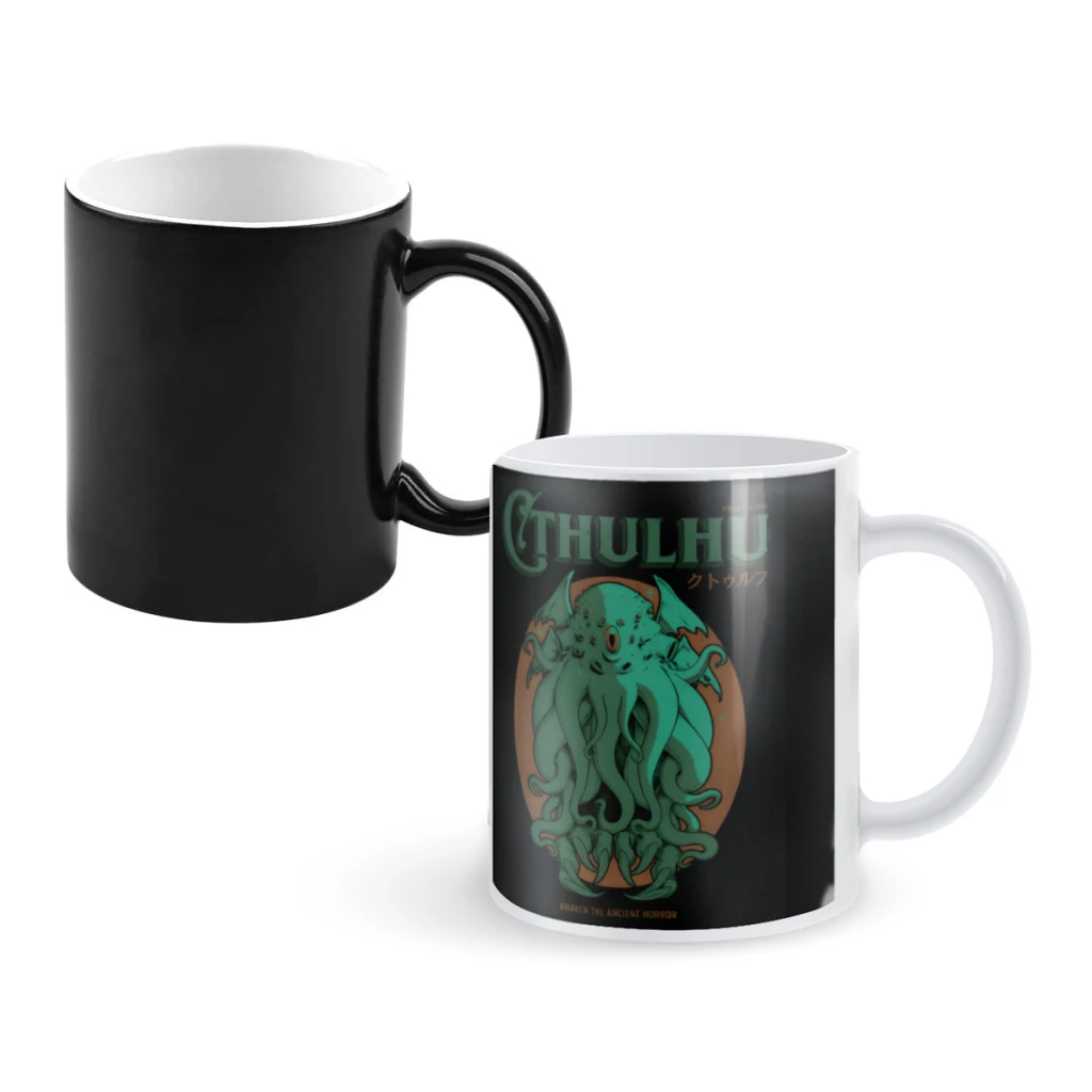 

Cthulhu MagazineCoffee Mugs And Mug Creative Color Change Tea Cup Ceramic Milk Cups Novelty Gifts