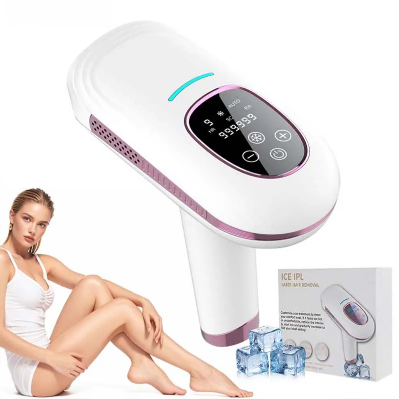 

Портативный IPL-эпилятор для домашнего использования: безболезненное удаление волос с охлаждением, лазерная эпиляция для всего тела