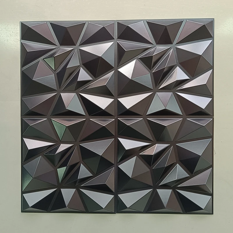 Imagem -04 - Super 3d Art Painel de Parede para Home Decor à Prova d Água Pvc Adesivo Decor Azulejos Design Diamante 1181 x 1181 x 1181 12 Pcs