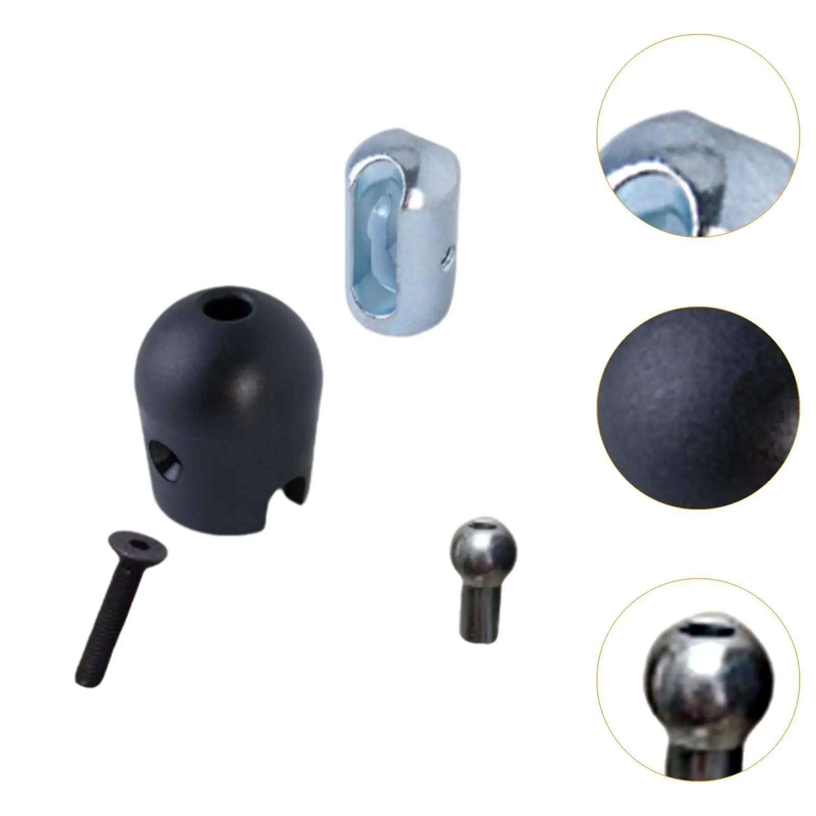 Gym Machine Cable Stoppers Rubber Ball Replacement Solid Steel Terminal Connector Fit 5mm for Cable Machine Gym
