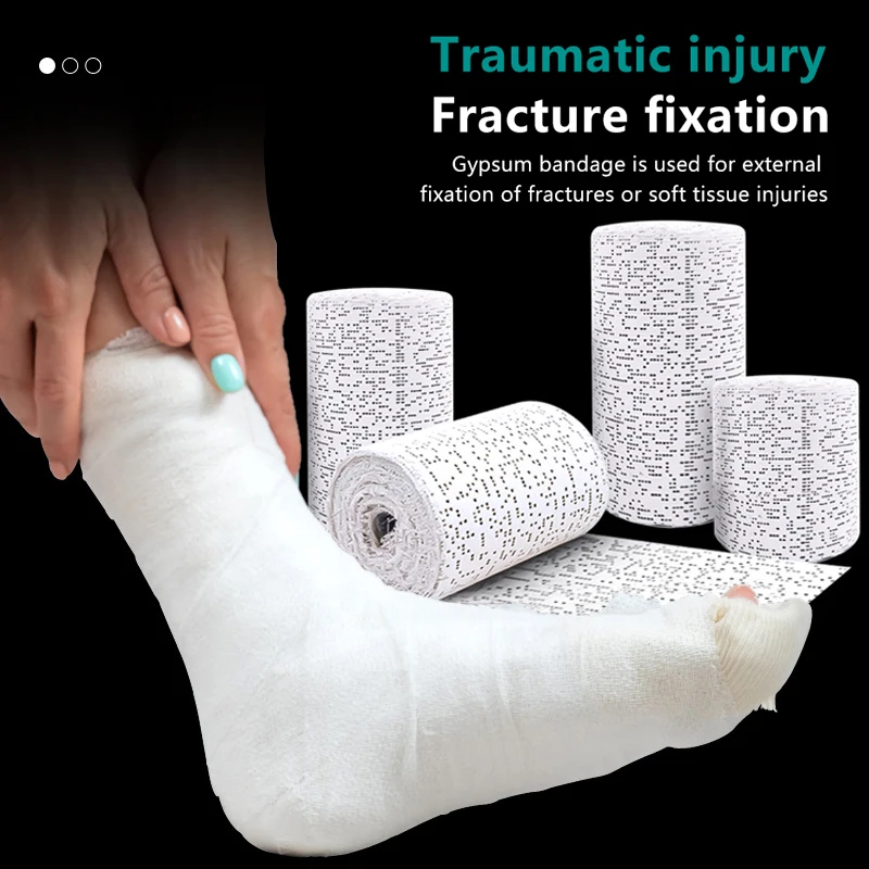 

1Roll Medical Fracture Fixation Plaster Bandage Cast Orthopedic Tape Cloth Gauze Emergency Muscle Tape First Aid Protective