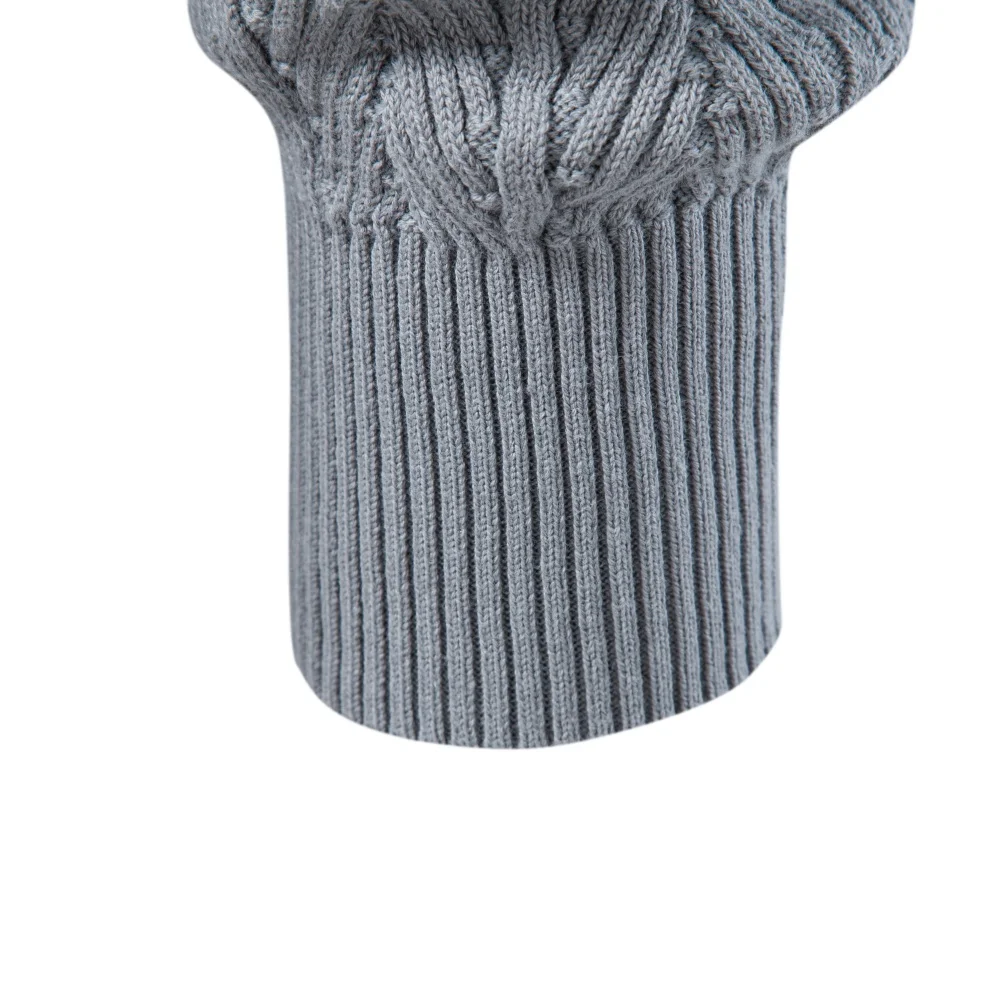 AIOPESON Herren Baumwoll-Design Strickpullover mit Knöpfen, Stehkragen, gerippten Bündchen, Cardigan, Smart Casual, Büro, Thermo, Herbst Winter – Detail 12