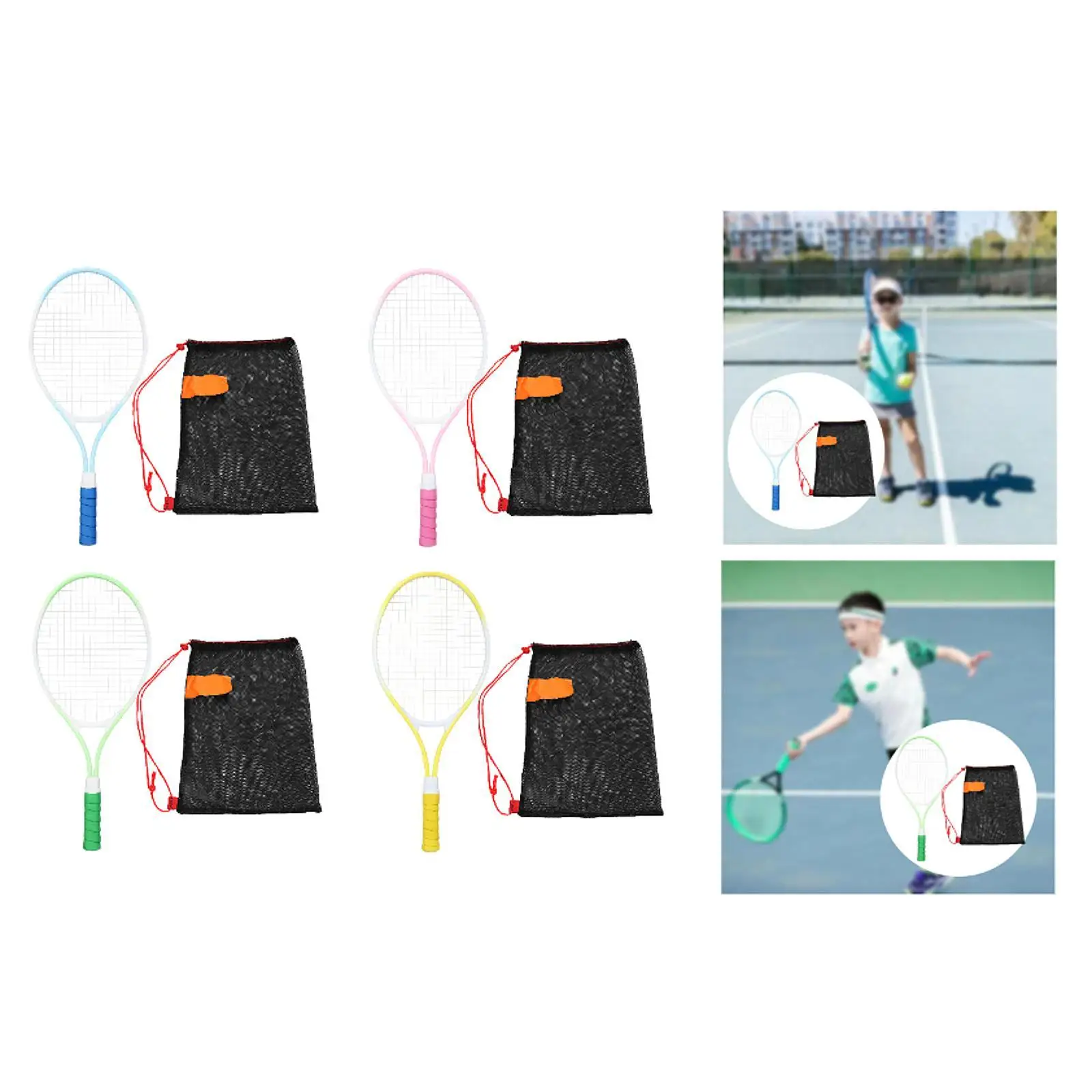 Kids Tennis Racket Tennis Racquet Youth Nonslip Grip for Park Training Beach