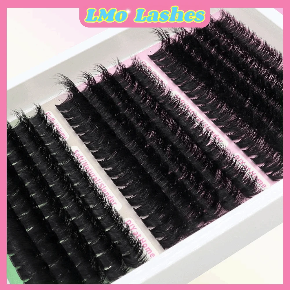 15列DIY 5Dふわふわまつげクラスター 60D-200D厚めまつげクラスター ふんわり個別まつげクラスター 韓国風つけまつげ