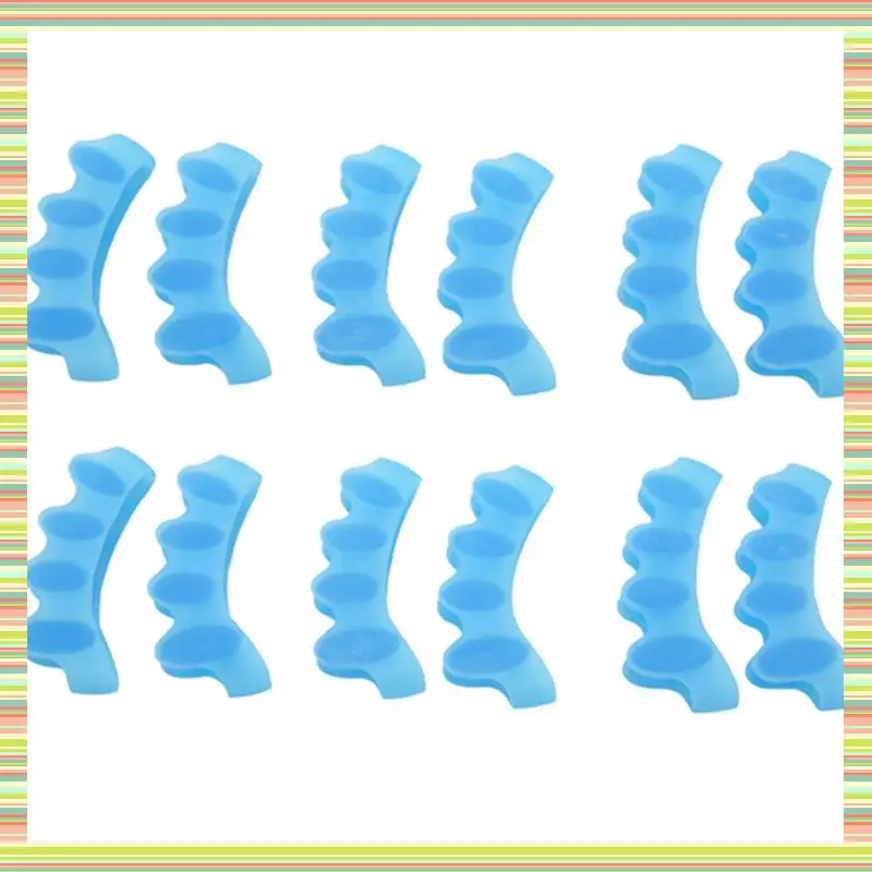 

A97P 6 Pairs Corrector, Toe Separator,Bunion Relief Protectors New Material Gel Hammer Toe Straightener,Toe Spacers