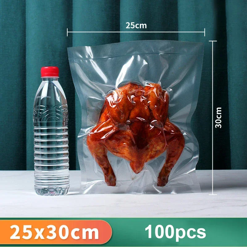 

EA Machine Food Fresh Long Keeping Empty Bags Vacuum Packaging Bags for Food 100pcs Food Storage Vacuum Bags for Vacuum Sealer