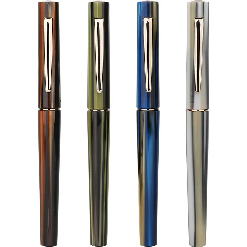 

MAJOHN Finisher N3 Resin Stripe Ink Pen Adult Student Business Office Practice Writing Gold Plated Sharp Gift Gift Box Pen