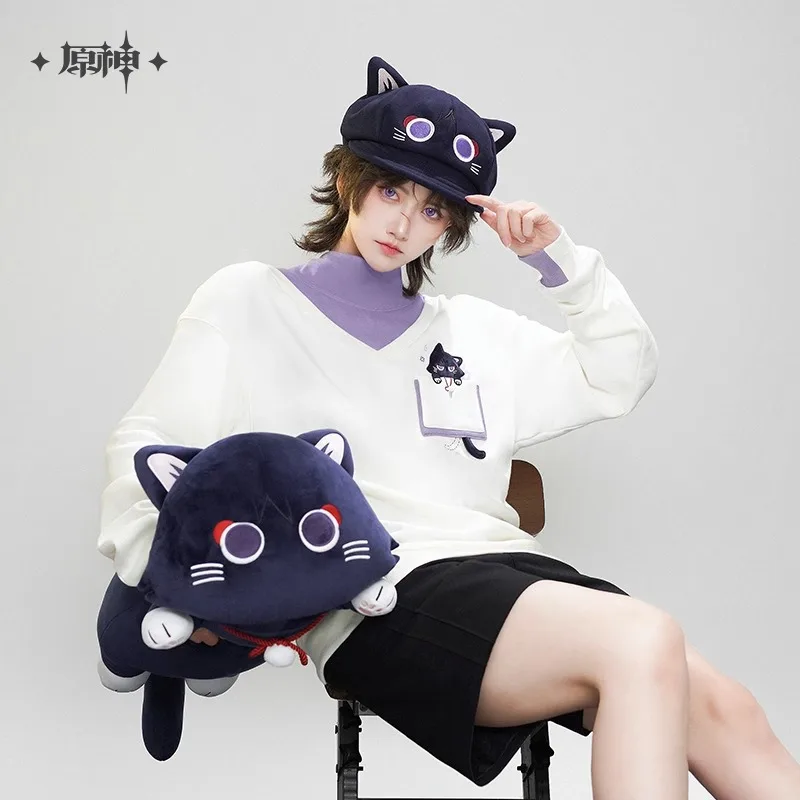 

60-100cm Genshin Impact Game Peripherals Wanderer Fairy Cat Doll Pillow Long Plush Toy Bed Cushion Doll Girl Christmas Gift