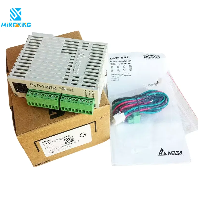 New Industrial Programmable Logic Controller DVP14SS211R DVP14SS211T DVP20SS211R PLC CPU Module 8DI 6DO RS485 Port